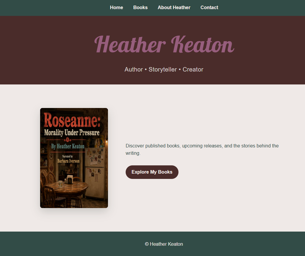 Heather Keaton Author Website